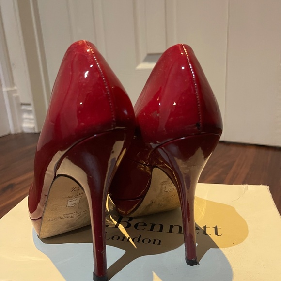 LK Bennett Andie Platform Patent High Heel Shoes 37.5 - Picture 3 of 4